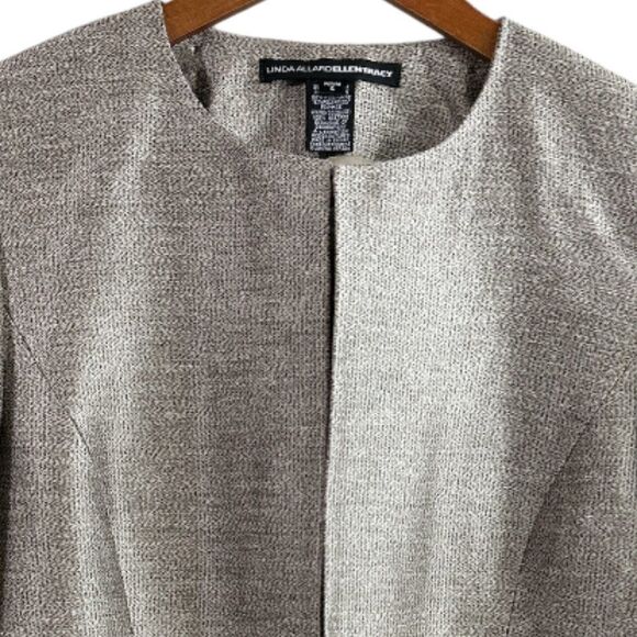 Linda Allard Ellen Tracy Silk Blend Beaded Blazer Jacket Size 6 Petite - Picture 4 of 13